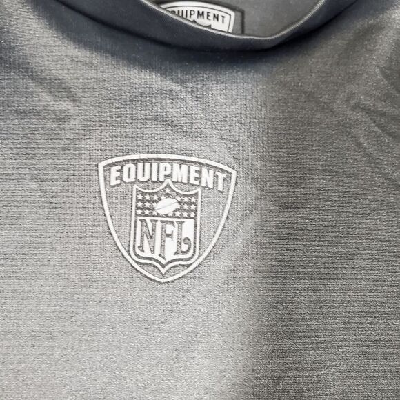 NFL Equipment Tank Mens 2XL Gray Activewear Play Dry High Neck Pullover Reebok - Picture 7 of 9